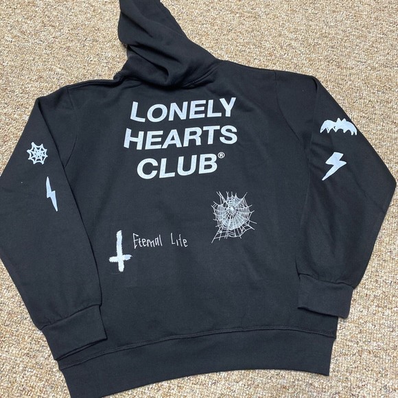 New NWT Massive Action Sweater L Black Hooded Sweatshirt Skate Logo Skateboard - Picture 8 of 8